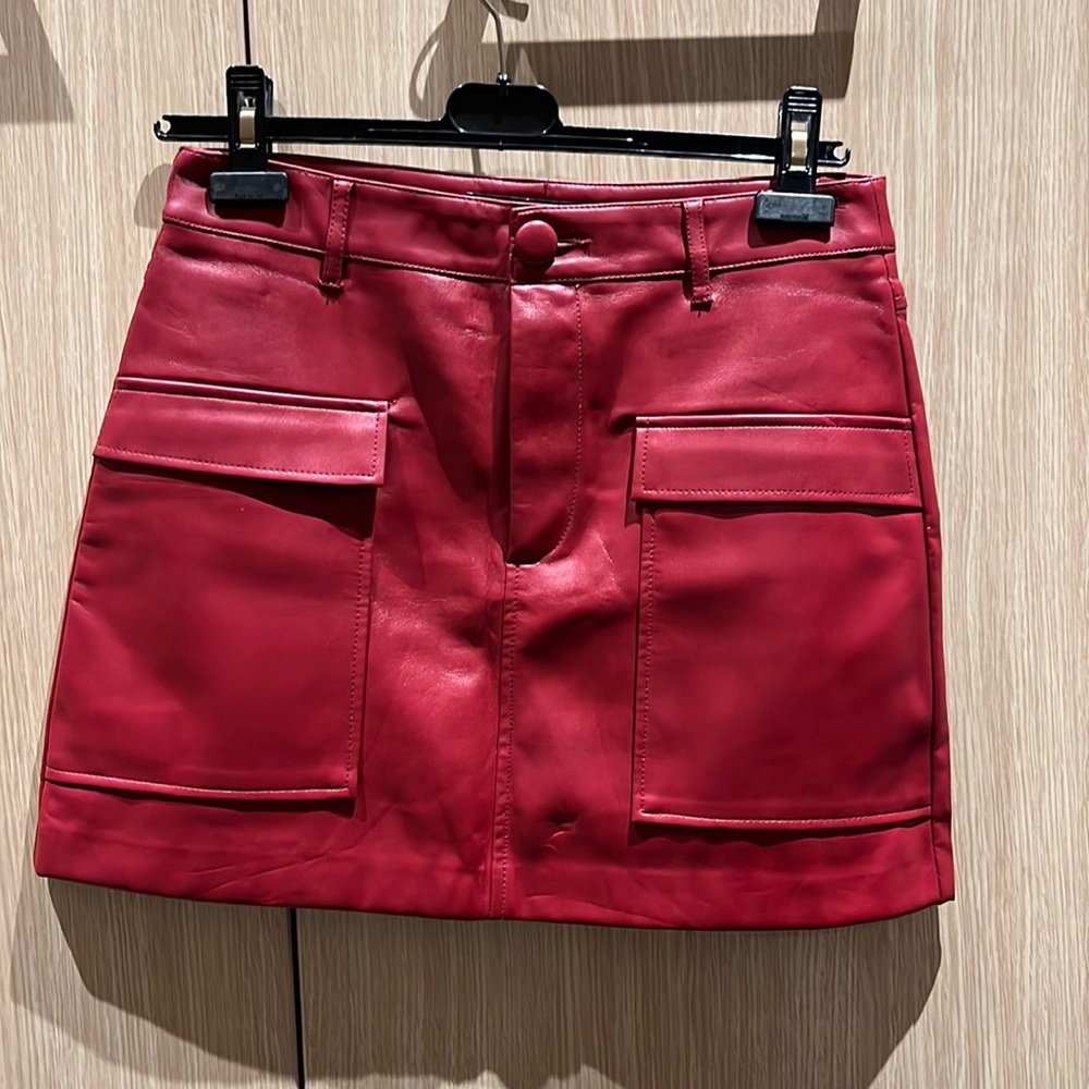 Mini Leather Skirt